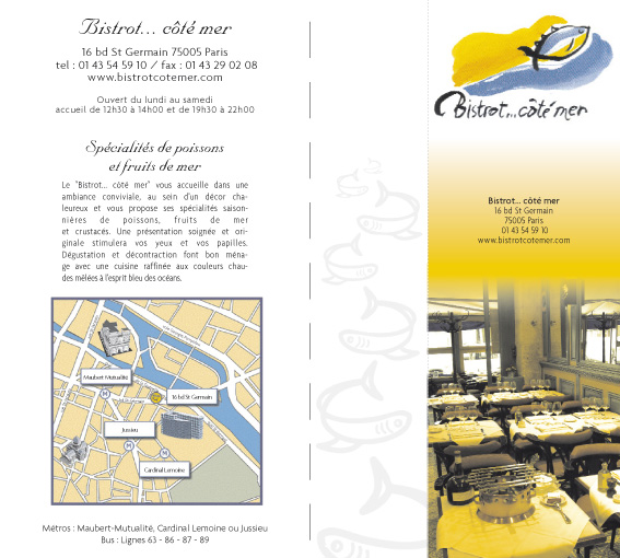 Bistrot CÔté Mer - Restaurant de Poissons