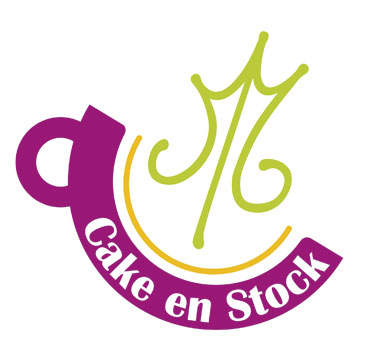 Conception graphique du logo pour le salon de thé Cake en Stock