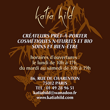 Katia Hild - Terre d'ailleurs - Cosmétique et prêt-à-porter