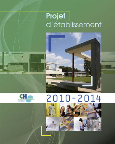 Conception graphique de la brochure du Projet d'établissement du centre hospitalier