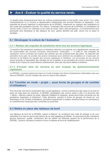 Conception graphique de la brochure du Projet d'établissement du centre hospitalier