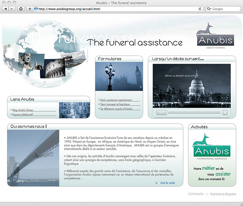 Anubis Group - Assistance funéraire